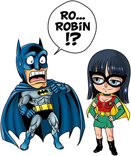 One-Piece-Batman-Lustiges-T-Shirts-Batman-und-Robin-One-Piece-Batman-Parodie