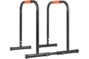 PANANA Adjustable Dip Bar Heavy Duty Dip Station 127KG/500LB Capacity Parallettes Calisthenics Equipment Parallel Bars for Home Gym