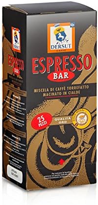 Dersut Waffles Coffee Quality Gold 25 Waffles - 7 G Made in Italy