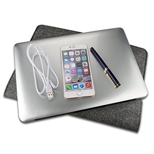 ProCase 12 – 12,9 Zoll Ärmeltasche, Tragbarer Filz Tragender Schutzhülle für Surface Pro 4 3, Apple iPad Pro 12,9, 12 Zoll MacBook, 11 – 12 Zoll Chromebook Ultrabook Netbook Laptop -Schwarz - 6