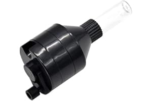 /N Molinillo manual para polvo manual con embudo y botella de cristal Powder Spice Grinder