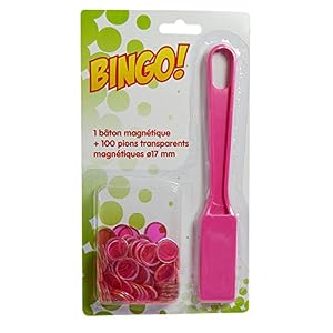 Smir Varita Recoge fichas Bingo magnética + 100 fichas magnéticas.