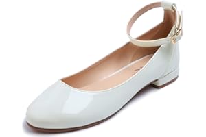 Feversole Women's Mary Jane Fashion，Femmes élégantes Chaussures décontractées Ballerines Fond Mou Confortable Marche Quotidienne Mary Jane Chaussures de Mode