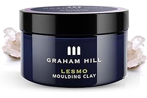 GRAHAM HILL Lesmo Nourishing Hair Clay Men 75 ml - Rough Moulding Matte Clay for Texture and Shape, Long-Lasting Hold, Ideal for Fine Hair, Travel Size, Non-Greasy Styling Clay for Men