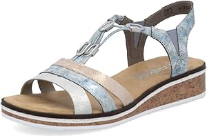 Rieker Damen Keilsandalen V36G4, Frauen Sandalen