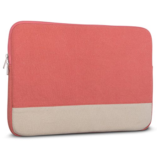 Laptoph  lle 15 - 15 6 Zoll Rot - Johnny Urban Canvas Laptop Sleeve 15 - 15 6  Schutzh  lle Laptoptasche H  lle Case f  r Dell HP ASUS Acer Lenovo uvm