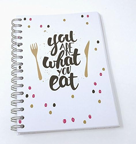 Food Diary Journal Planner Weight Loss Tracker For Most Diets - PLANNER 3 - With You Are What You Eat Cover