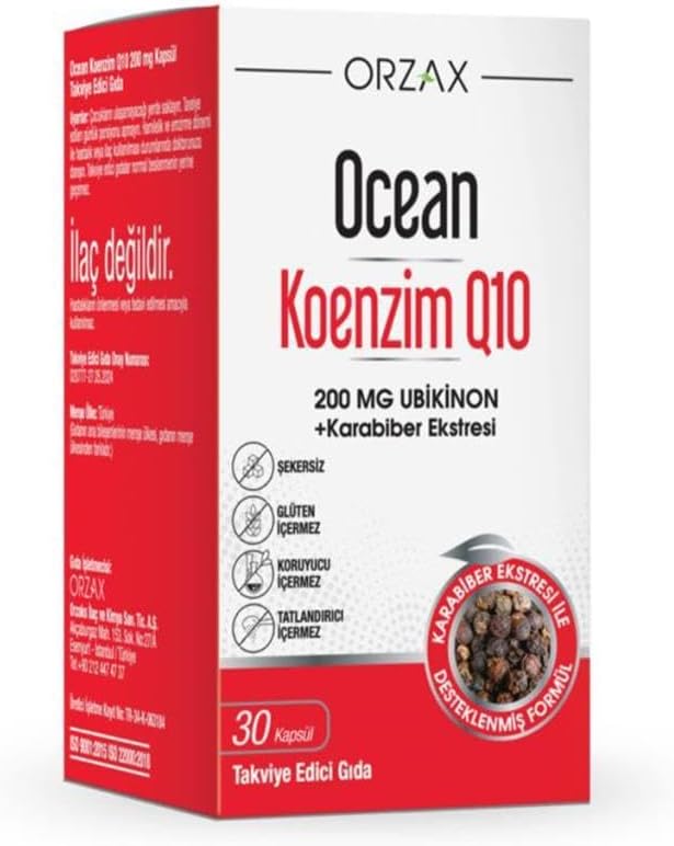 Ocean Koenzim Q10 200 mg 30 Kapsül