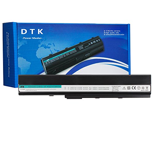 DTK® Ultra Hochleistung Notebook Laptop Batterie Li-ion Akku für Asus A32-k52 / A31-k52 / A41-k52 / A42-k52 / A31-b53 / K52l681, A52 A52f A52j K42 K42j K52 A42 Series X42 Series [Li-ion, 10.8V 4400MAH/6-cell] Notebook Battery