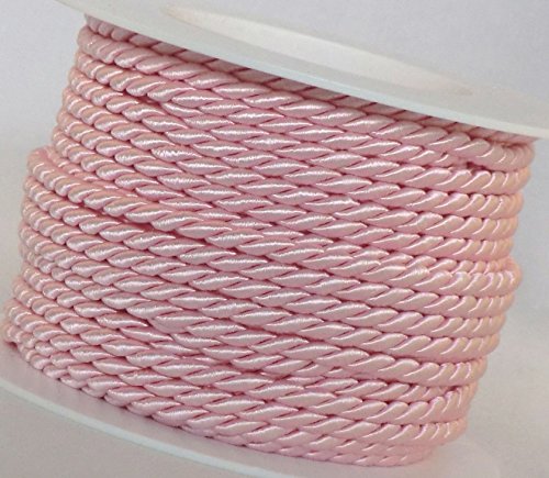KORDEL 15m x 4mm HELLROSA rosa Drehkordel KORDELBAND Dekoband SCHLEIFENBAND Schnur