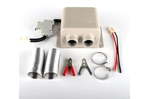 ‎RILOER Riloer Autoheizung für Wohnmobil, 24 V, 800 W, 2 Löcher, tragbar, schnelle Winterheizung, automatische Windschutzscheiben-/Fensterentfrostungs-/Defogger-Lüfter mit verschiedenen 12-V-Fahrzeugen