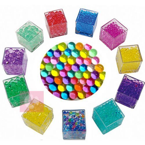 HENGSONG Wasserperlen Gelperlen Aquaperlen Deko Aqualinos Hydroperlen für Die Bewässerung Der Pflanzen Hochzeit und Möbel 10000pcs (Zufällige Farbe) - 3