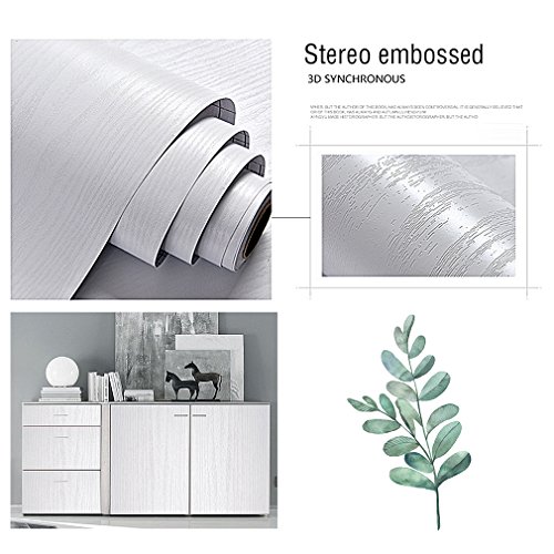 KINLO Pegatina de Mueble de Madera Ropa ,61 * 5M Autoadhesivo Papel