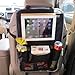 Auto Accessory Hands-Free iPad Back Seat Travel Organiser Car Tidy Seat Back Hanging Storage Bag iPad Tablets Pockets Multiuse Vehicle Organizer Food/Bottles/Tissue/Cellphone Holder