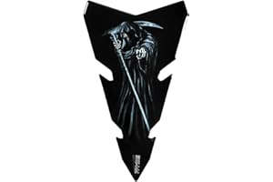 BIKE-label Tankpad 3D Motorbike Motorcycle Sticker Tank Protector Death Grim Reaper X502292VA