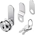 Cabinet Lock,Drawer Lock,Generic Drawer Lock Locker Locks，Standard Size cam Lock with Keys for Cupboard,letterbox,Mailbox(25mm)