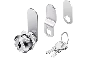 LADAYPOA cabinet lock,drawer lock,generic drawer lock locker locks，standard size cam lock with keys for cupboard,letterbox,mailbox(25mm)