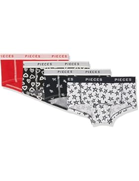 PIECES Damen Panties, 4er Pack