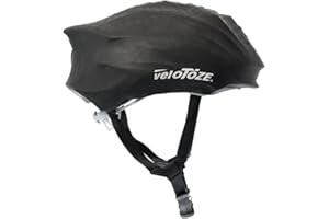 veloToze Cycling Helmet Cover, fits Most Bike Helmets - Keeps Wind, rain and Sun Away from Head; Bright Colors for Visibility