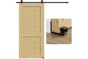 TSMST 200CM/6.6FT Quincaillerie De Porte Coulissante Kit Porte Coulissante Rail pour système de quincaillerie à célibataire porte