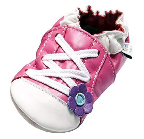 Jinwood designed by amsomo - Girls - Maedchen - Hausschuhe - Lederpuschen - Krabbelschuhe - soft sole / mini shoes div. Groeßen
