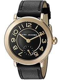 Marc Jacobs Women's Riley MJ1471 Black Leather Quartz Fashion Watch
