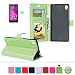 Produktbild Für Sony Xperia Z5 Leder Brieftasche Hülle Case Flip Cover - Funyye [Grün Solide Farbe] Magnetic PU Ledertasche Hüllen Flip Cover Telefon-Kasten Handyhülle Bookstyle Wallet Brieftasche Card Slot Handycase Für Sony Xperia Z5,Wallet Case Flip Cover Hüllen Schutzhülle Etui Ledertasche Lederhülle mit Standfunktion Kartenfächer Für Sony Xperia Z5 + 1 x Frei Displayschutzfolie