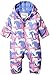 Hatley Baby-Girls Infant Winter Puffer -Puzzle Piece Horses Snowsuit, Pink, 18-24 Months