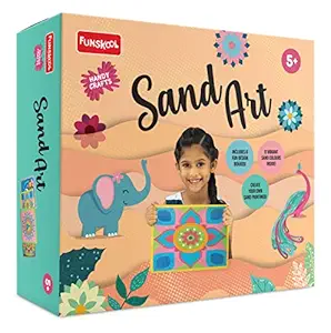Funskool Handycrafts Handycrafts - Sand Art, Make 6 Different Paintings with Sand, 5 Years +,Art and Craft Kit