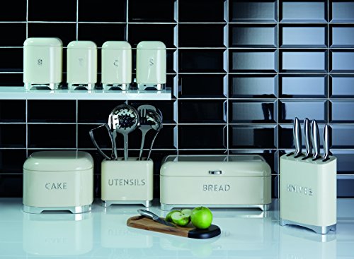 Kitchen Craft LOVELLO Kuchen Aufbewahrungsdose, 26 x 20 cm (25,4 x 20,3 cm) – Creme - 4