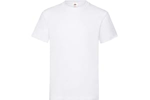 Fruit of the Loom Pack of 3 Heavy Cotton Men's T-Shirt + Free Web-Textilien24 Fabric Bag - S M L XL XXL 3XL - Various Colour Sets