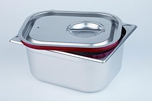 APS 80024 GN 1/2 pokrywa transportowa, uszczelnienie silikonowe, wpuszczony uchwyt i otwór zapobiegający powstawaniu próżni, nie nadaje się do pieców konwekcyjno-parowych