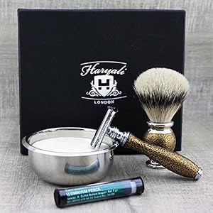 Silver Tip Brush & DE Safety Razorwith Bowl & Soap. - Image 2