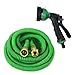 Produktbild Surenhap Gartenschlauch 15M Wasserschlauch Flexibel mit Messing Kupplung und 8 Funktionen Sprühpistole für Bewässerung, Autowäsche, Pet-Dusche, Hof Spülen usw. Grün