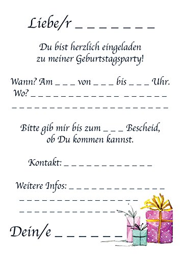 Einladungskarten Kindergeburtstag: Prinzessin Geburtstagseinladungen Einladungen Geburtstag Kinder Mädchen - 3