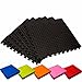 Produktbild #DoYourFitness Schutzmatten Set 6X Puzzle Unterlegmatten Bodenschutz für Gymnastikräume - Matten Schutz vor Kratzern Stößen Dellen Lärm - 6X Steckelemente á 60 x 60 x 1,2 cm (ca. 2,2m²) Schwarz