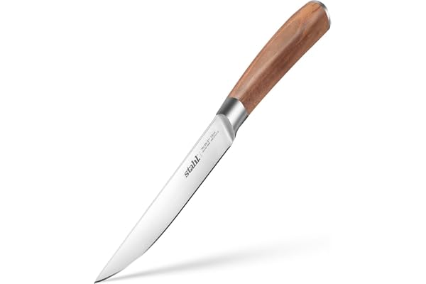Stahl Talon Series Utility Knife with Walnutwood Handle, Fruit Vegetable Cutting Knife, 5 Inches /13 cm