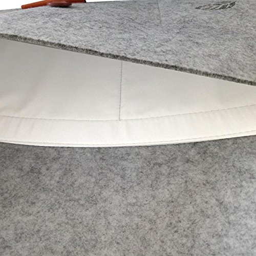 Laptoptasche Sleeve Schutzh  lle Tasche Filz 11-15 Zoll f  r iPad Air Macbook Notebook Laptops grau Bugat