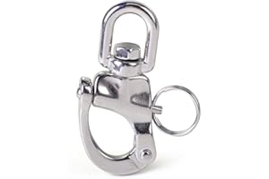 ROTA MARINE Stainless Steel 87mm Quick Release Boat Anchor Chain Eye Swivel Snap Shackle