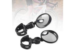 KEWUF 2 Pcs Specchietto Retrovisore Bici, 360° Ruotabile HD Specchietto Retrovisore per Bicicletta, Specchietti Bici Elettrica Universale Specchietto Manubrio per Monopattino Manubrio da 15-35 mm