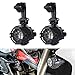 Produktbild Spot LED Auxiliary Nebel Licht Sicherheit Fahrlampe Motorrad (2pcs Spot Lichter + Schutz Wächter)