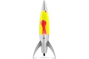 Blob Lamps Rocket Red Liquid Wax Motion Lamp - Yellow Metal 17"