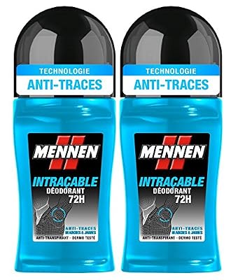 Mennen - Déodorant Homme Bille Intraçable 72H - 50 ml - Lot de 2