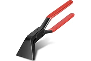 Toaboa Falzzange 45° 90° 180° Abkantzange Blechzange Breit 60 mm Biegezange Abfalzen Werkzeug mit Rutschfestem Griff zum Biegen und Glätten von Blechen, Rot(TD111)