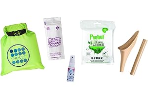 SHEWEE Flexi Travel Pack - Includes Reusable Pee Funnel, Peebol Pocket Sized Toilet, Hand Sanitiser and Dry Bag