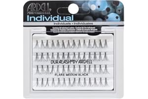 Ardell Duralash Individual | Pestañas Postizas Individuales - Color Negro - Longitud Media | Contiene 56 Pestañas Individuales | Para una mirada de encanto