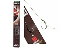 Korda - N Trap DF Rig Size Wide Gape B 10 15lb | Barbless Carp Fishing Rig | Pre-Tied for Easy Use | Versatile for Boilies, Pop-Ups & Bottom Baits