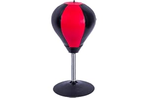Punching Ball de Bureau Hemeraphit Ventouse Extra-Forte pour soulager Le Stress Punching-Ball avec Pompe