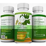 Next Gen U | Organic Ashwagandha Veggie Capsules | 120 Easy Swallow Pills | Anti Anxiety Stress Relief Tablets | Soil Association Vegan Society Certified | Ayurveda Formula Called Withania Somnifera