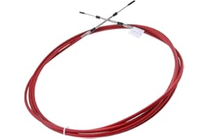 Almencla Throttle Cable, Marine Throttle Shift Control Cables for Yamaha Honda Nissan Tohatsu Outboard, Stainless Steel 8-26FT - 8 FT